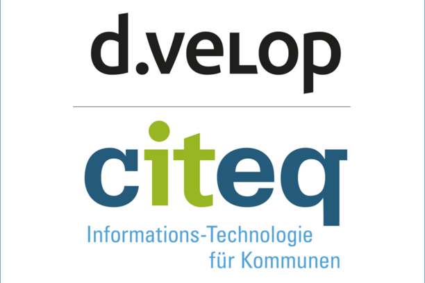 Logos von d.velop und citeq Informations-Technologie für Kommunen
