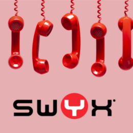 rote Telefone und ein Sywy-Logo