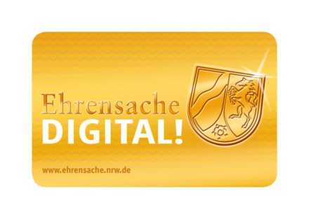 Ehrenamtskarte Nordrhein-Westfalen, mit dem zusätzlichen Schriftzug "digital"